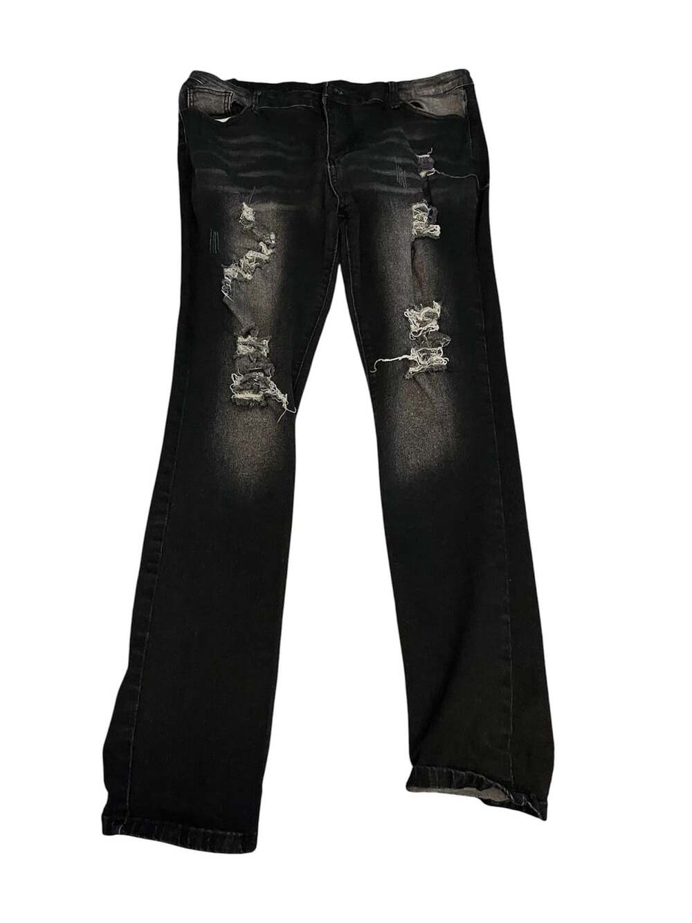 Rockstar Original Stellan Black Super Stacked Flare Jeans
